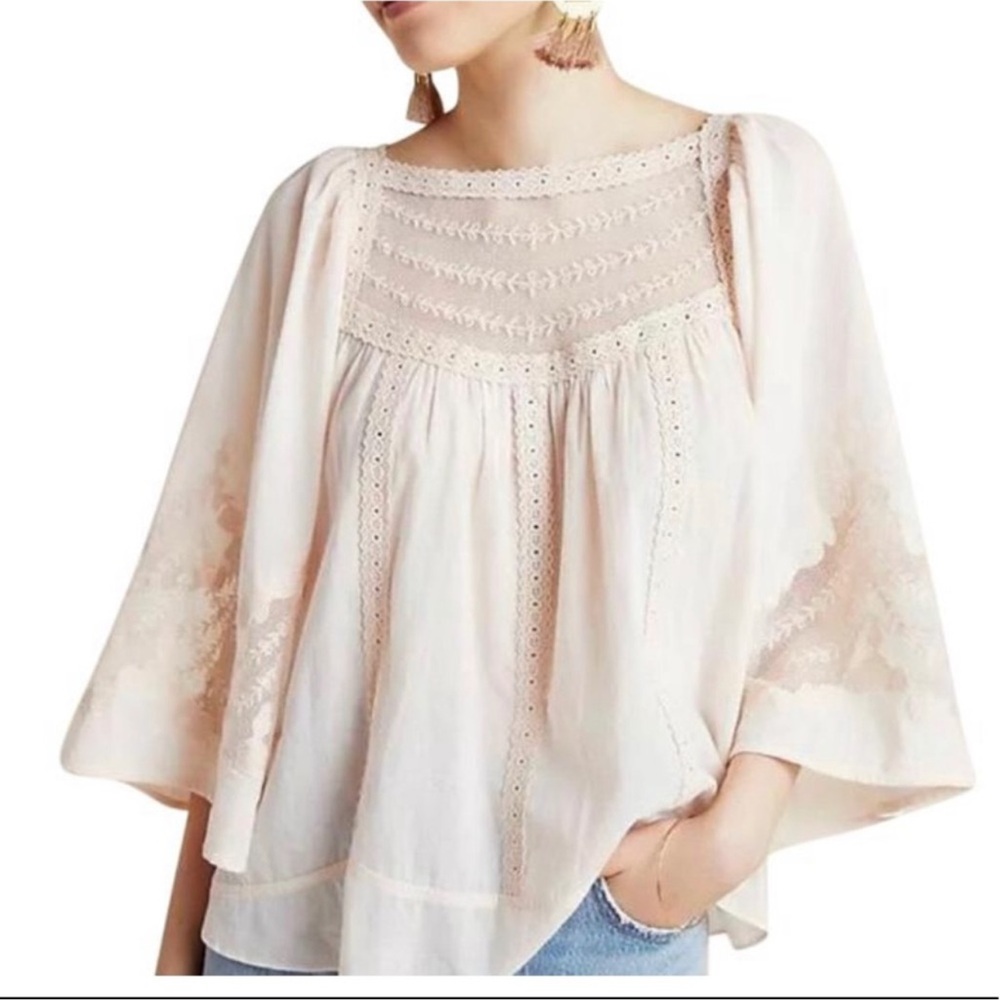 Anthropologie Valentia Peasant Blouse size 0 - Picture 1 of 8